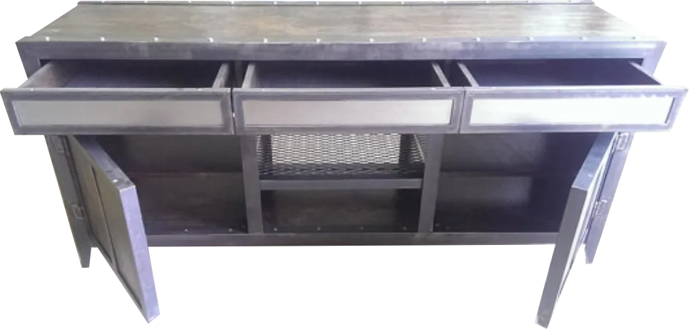 #006 - Industrial Console with Drawers