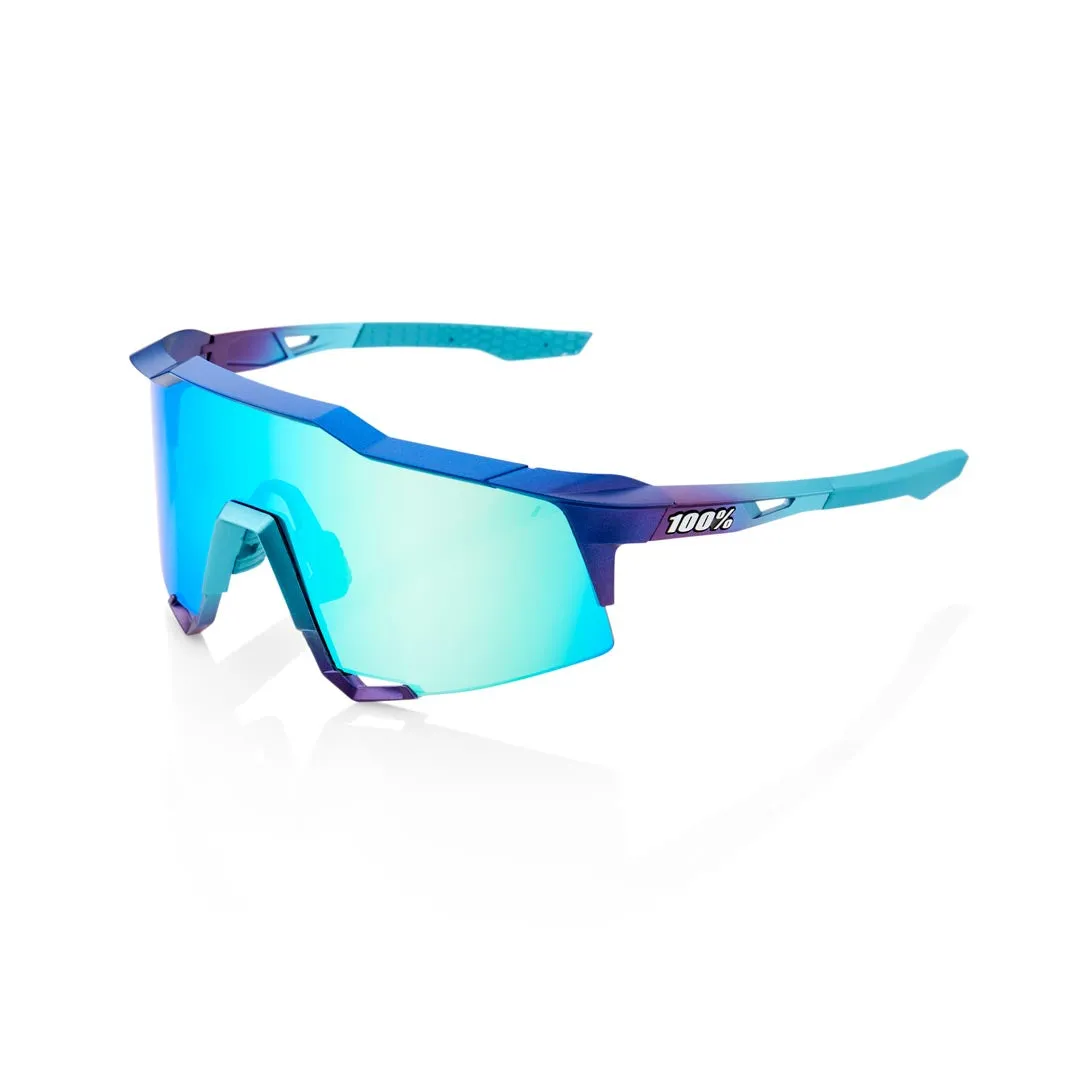 100% Speedcraft - Matte Metallic Into the Fade - Blue Topaz Multilayer Mirror Lens