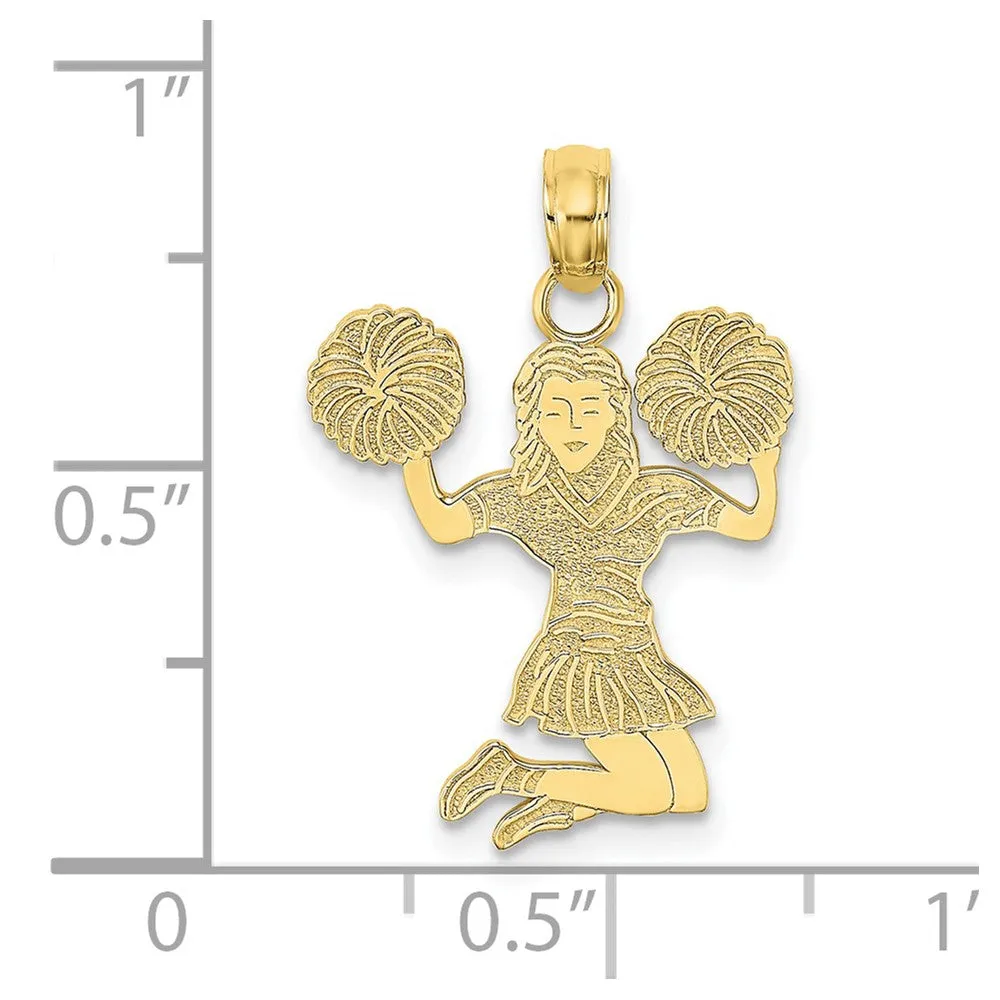 10K Cheerleader Jumping with Pom-Pom's Pendant