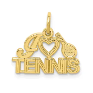 10K I HEART TENNIS Charm