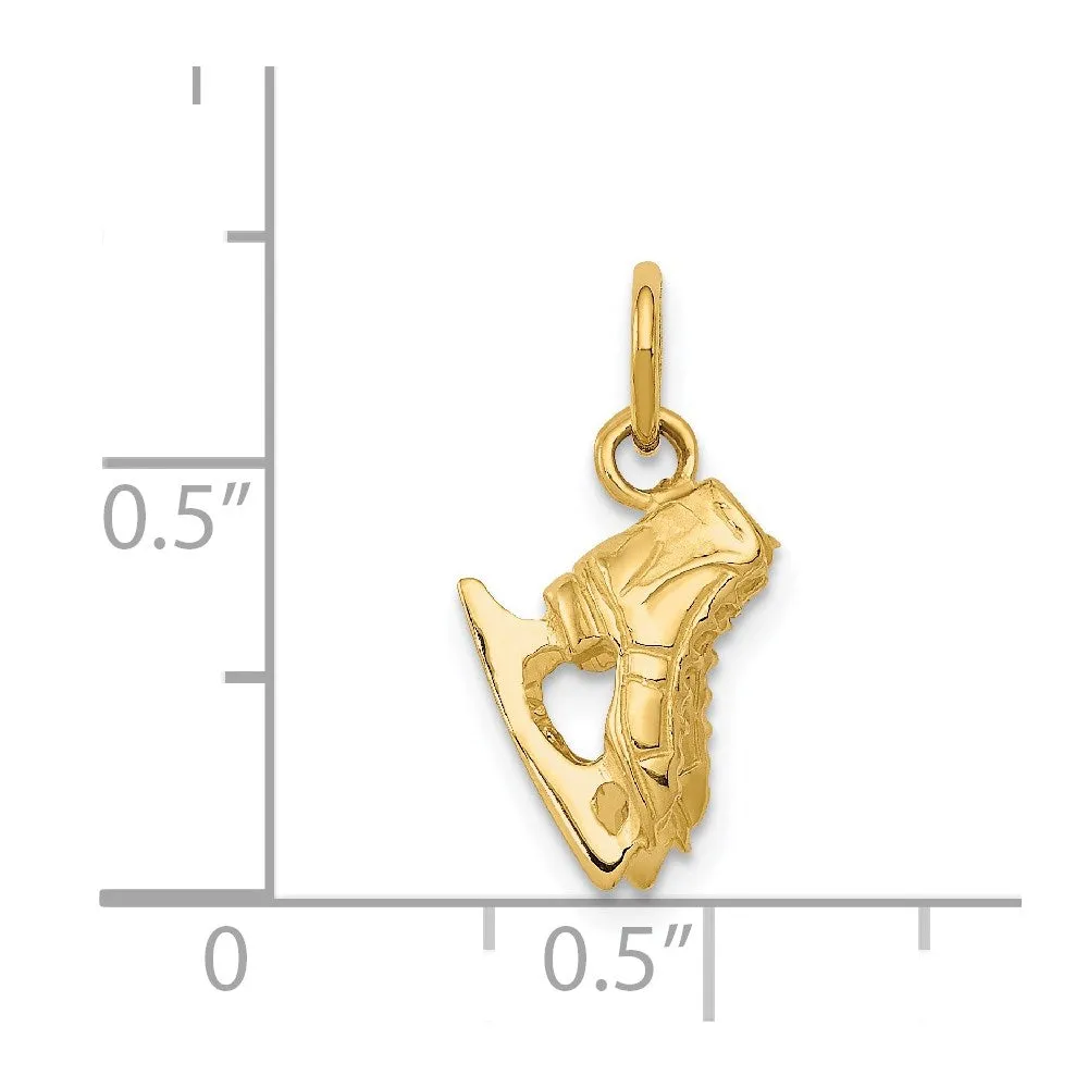 14k 3-D    PAIR    Of Ice Skates Charm