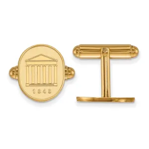 14k Gold University of Mississippi 1848 Crest Cuff Links