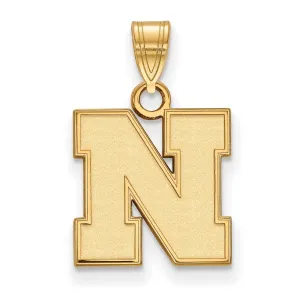 14k Gold University of Nebraska Letter N Small Pendant