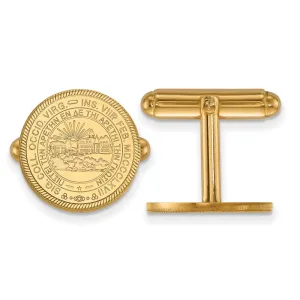 14k Gold West Virginia University Crest Cuff Links