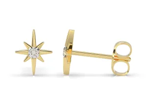 14K Single Sparkle Earring