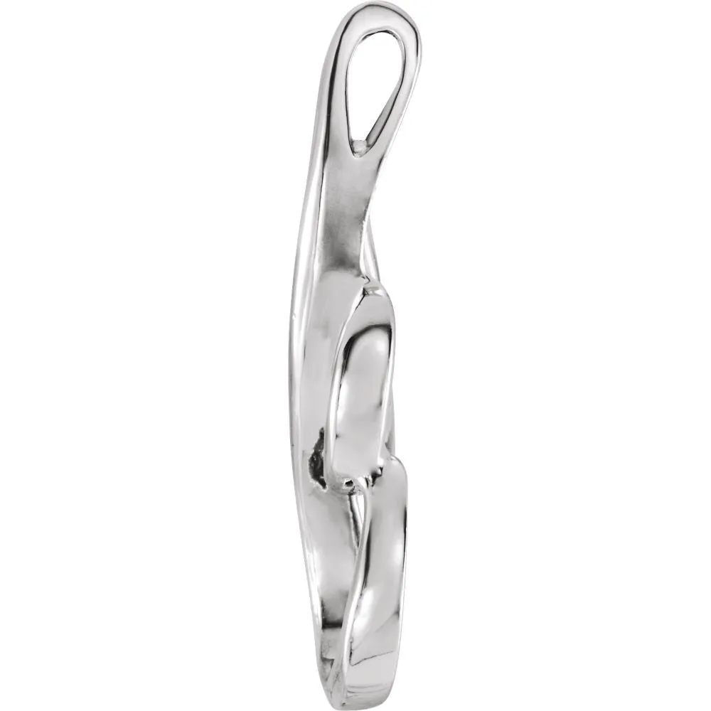 14k White Gold Metal Fashion Pendant