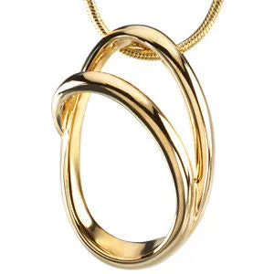 14k Yellow Gold Metal Fashion Chain Slide