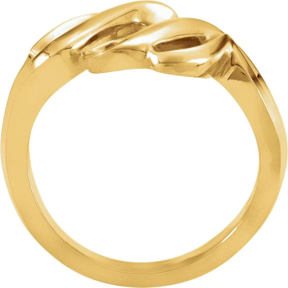 14k Yellow Gold Metal Fashion Ring, Size 6