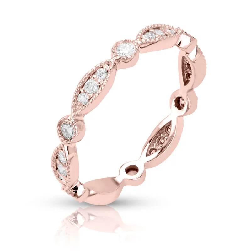 14kt Gold 1/3 ct tw Ring F VS Diamonds