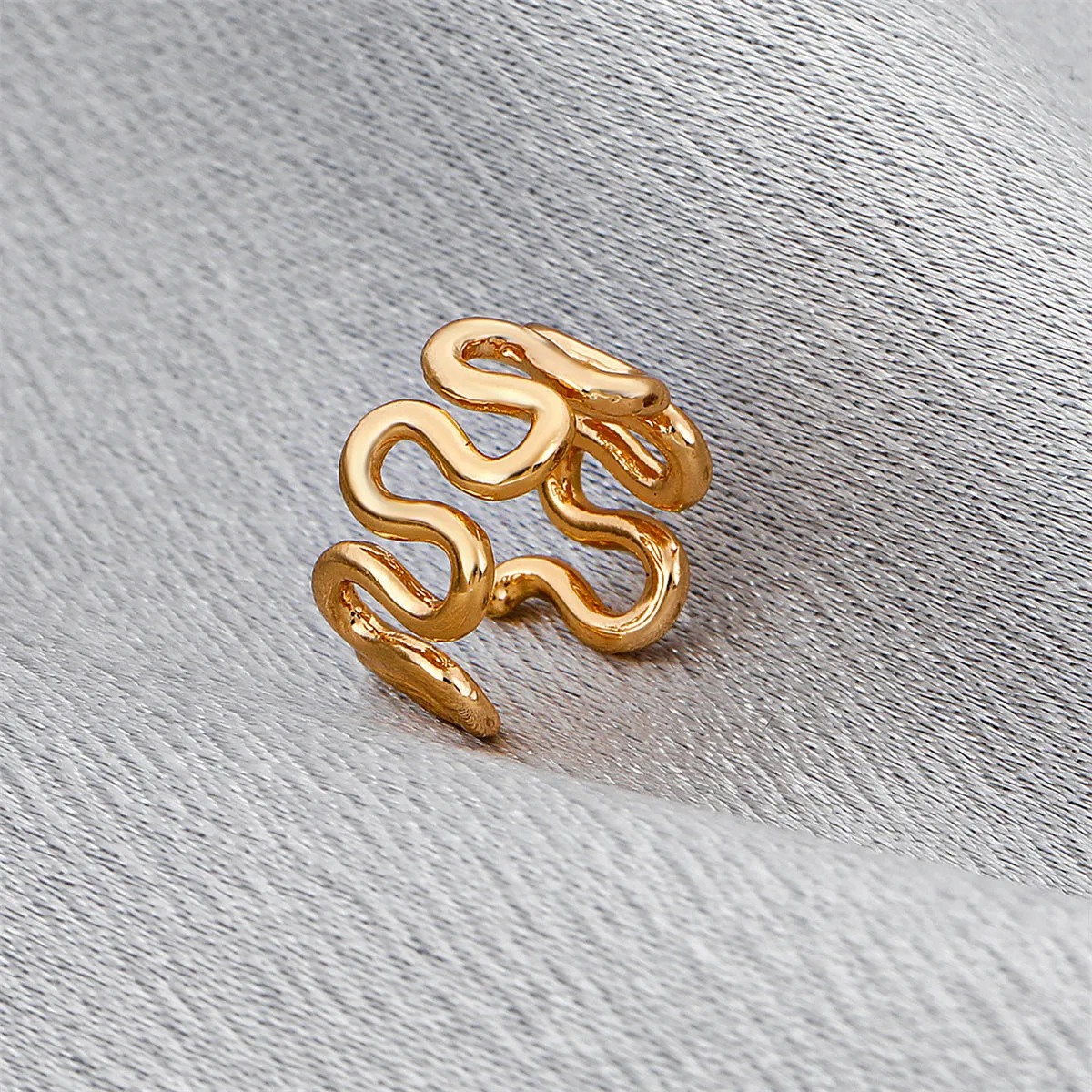 18K Gold-Plated Snake Ear Cuff