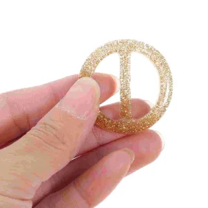 6 Pcs Clothing Corner Knotted Buckles Round T-shirt Clips Summer Costume Decoration Korean Version Elegant Women's Scarf Rings