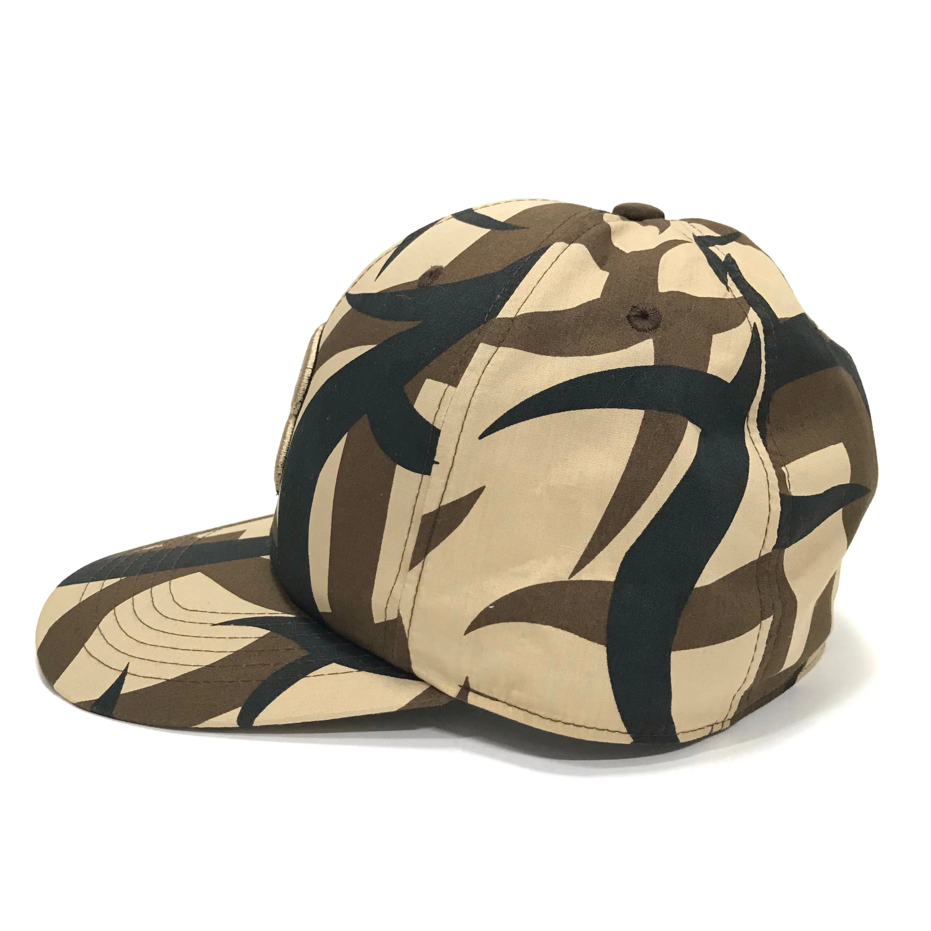 A Bathing Ape Bape Vintage Thorn Camo Fitted Cap Brown