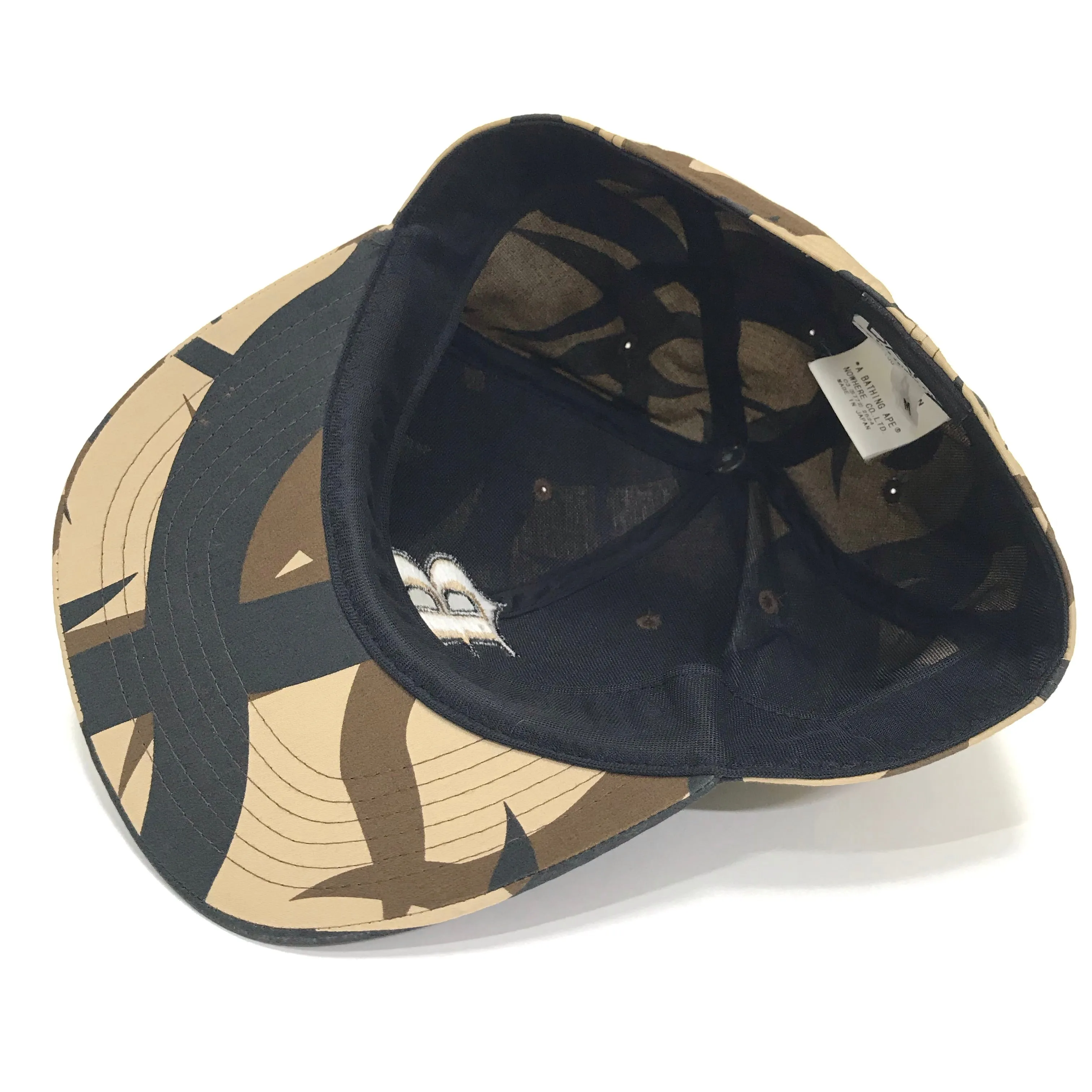 A Bathing Ape Bape Vintage Thorn Camo Fitted Cap Brown