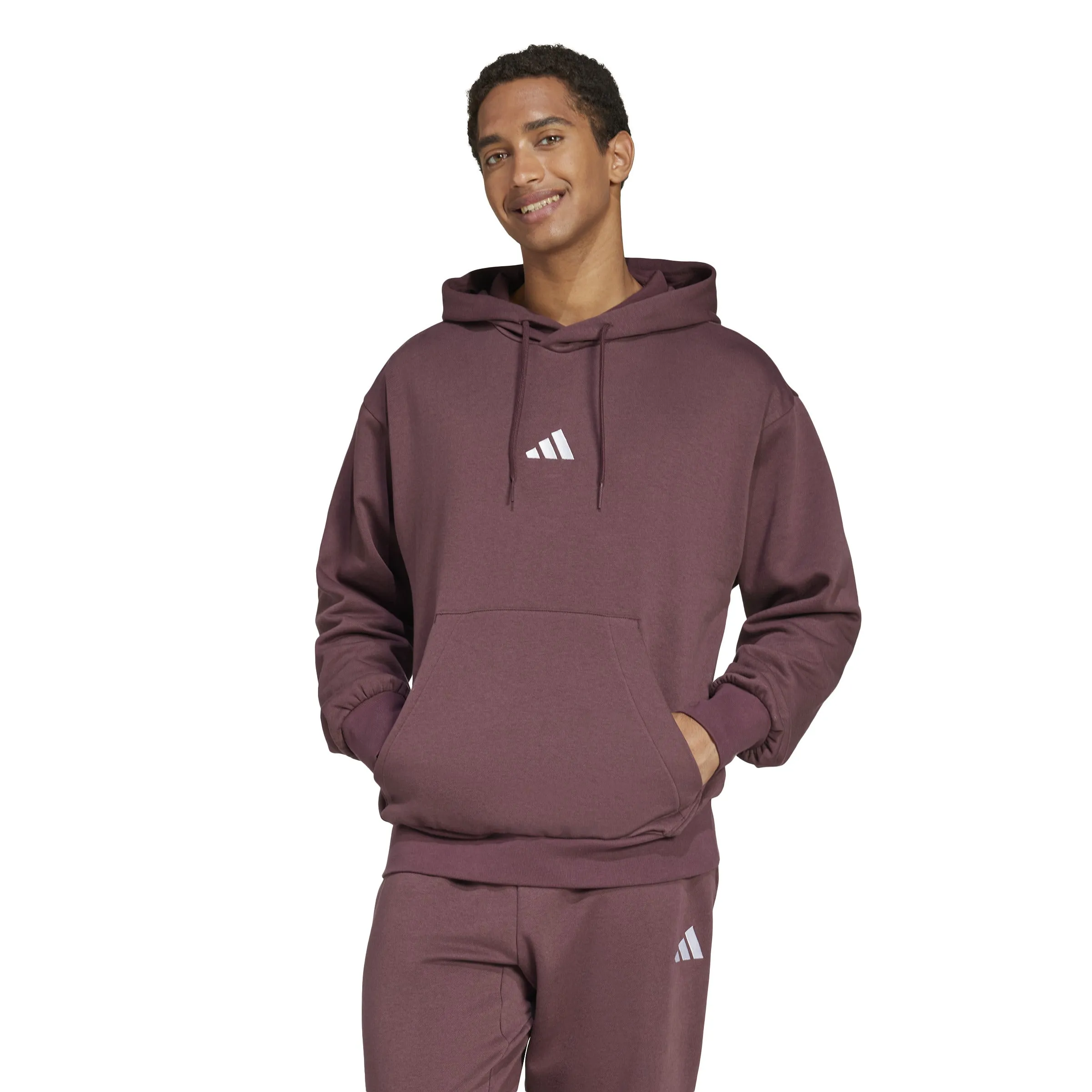 adidas Essentials Feelcozy Mens Fleece Hoodie