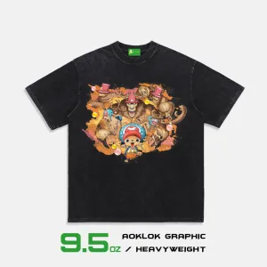 AG®Anime Contrast Elk Washed T-Shirt