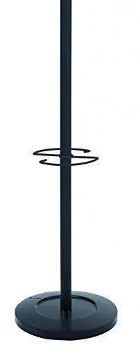 Alba Classic Floor Coat Rack/Stand with 4-Double Pegs, Black (PMVIENAN)