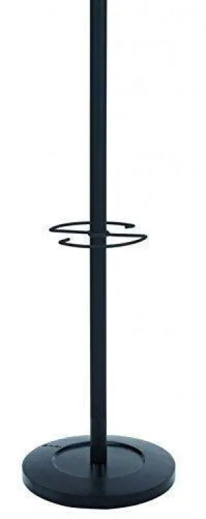 Alba Classic Floor Coat Rack/Stand with 4-Double Pegs, Black (PMVIENAN)