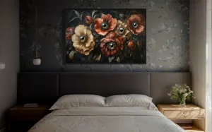 All Seeing Flowers Creepy Cottagecore Framed Gothic Wall Art
