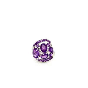 Amethyst Ring in .925 Sterling Silver - KSR 12915