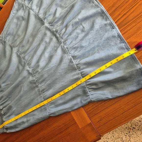 Appleseed's Blue Smocked Top