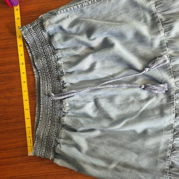 Appleseed's Blue Smocked Top