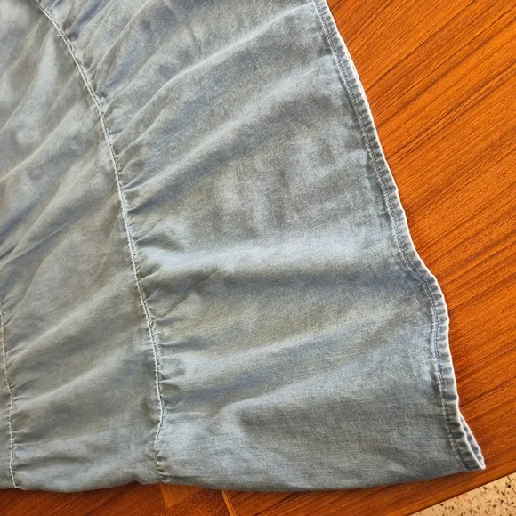 Appleseed's Blue Smocked Top
