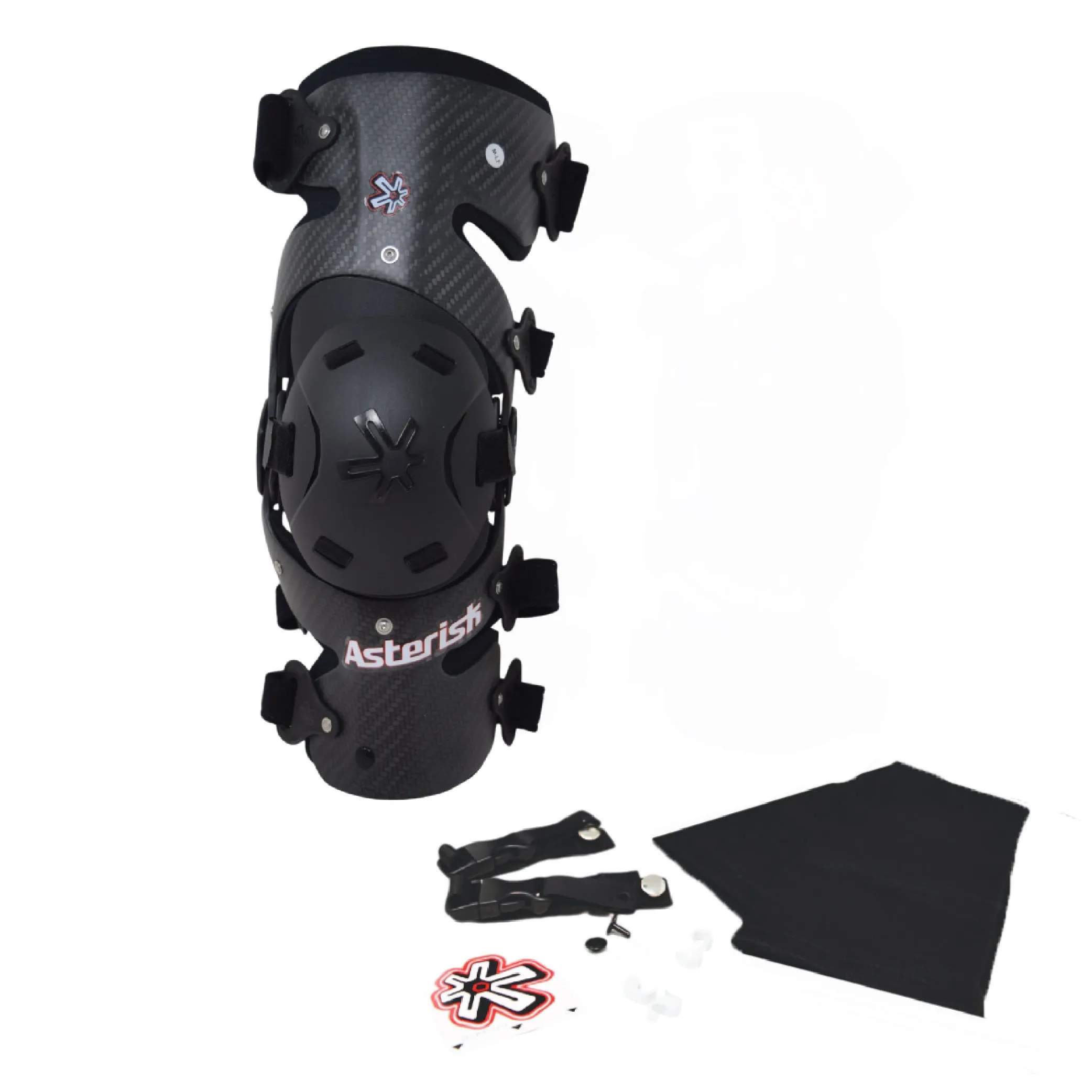 Asterisk Micro Cell - Youth Knee Protector Brace (Left Only) for Motocross, Snowboarding, Wakeboarding, Off-Roading,  Football, & More Junior Riders