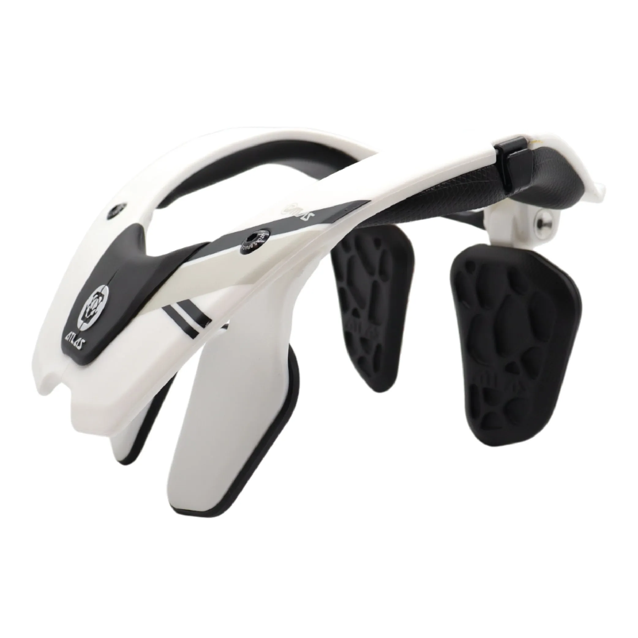 Atlas Tyke Anti-Compression Sport Neck Brace (Kids) for Use In: Powersports, Offroad Racing, Motocross, Mountain Biking, BMX, Snowmobiling, Snowboarding (White)
