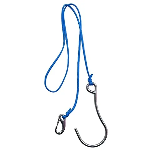 ATORSE Scuba Diving Single 316 Stainless Steel Reef Drift Hook for Cave Dive Blue