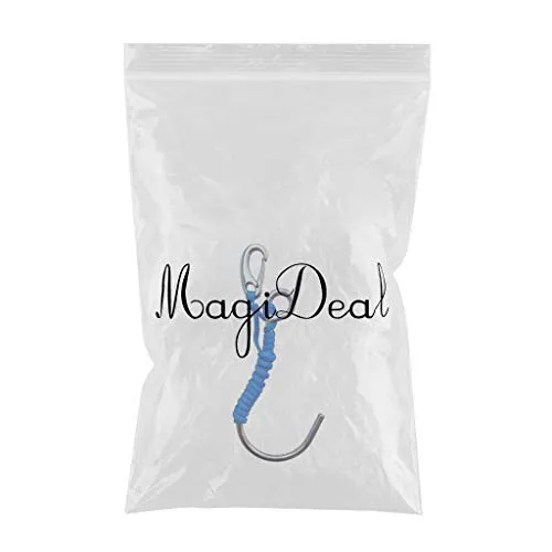 ATORSE Scuba Diving Single 316 Stainless Steel Reef Drift Hook for Cave Dive Blue
