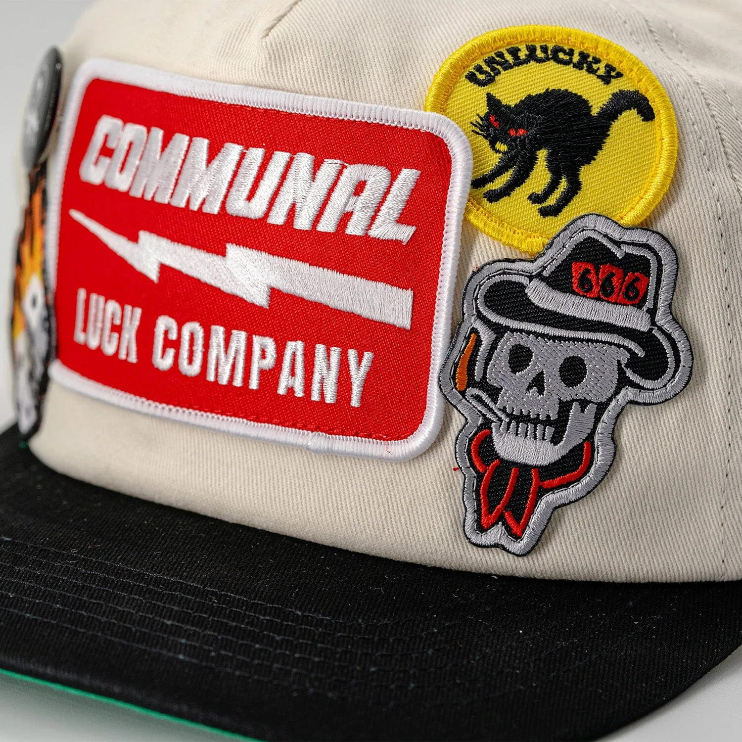 BAD LUCK PATCH COLLAGE HAT