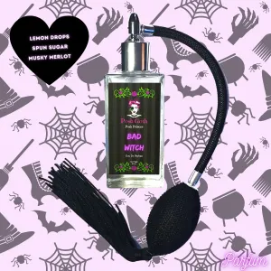 Bad Witch Pink Sugar Scented Gothic Perfume 50 mL - Vintage Bulb Perfume Bottle