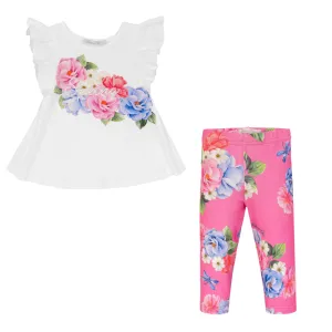 BALLOON CHIC - Floral Legging Set  - Pink
