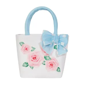 BALLOON CHIC - Rose Polka Dot Bag - Blue