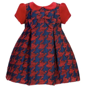BALLOON CHIC - Tweed Dress & Hairband - Red