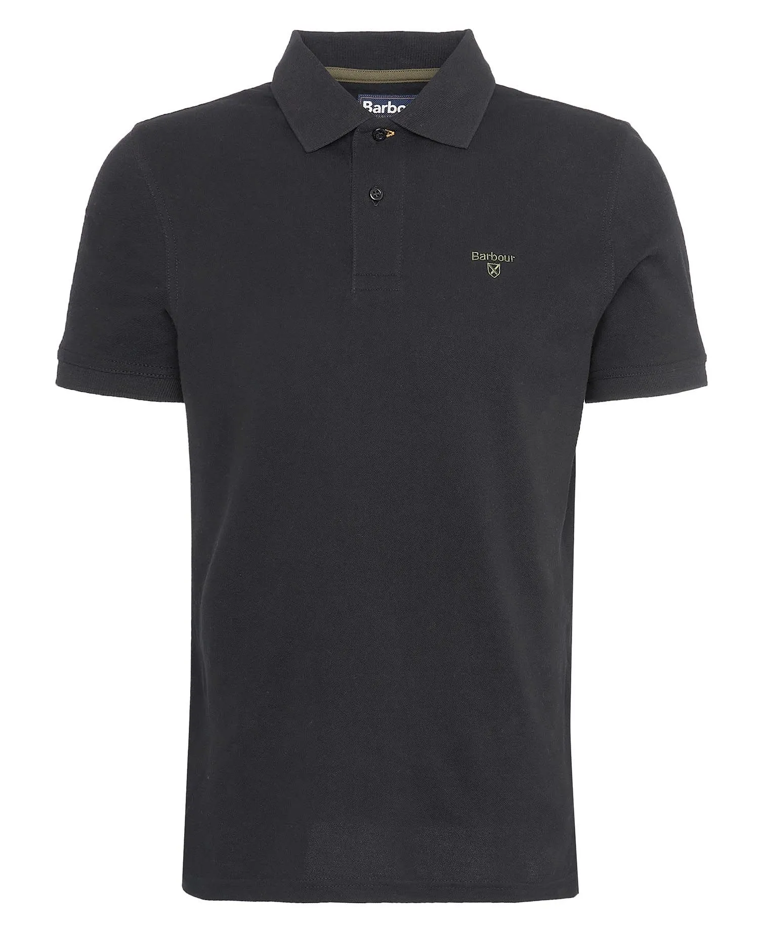 Barbour Lightweight Sports Polo Shirt in Classic Black