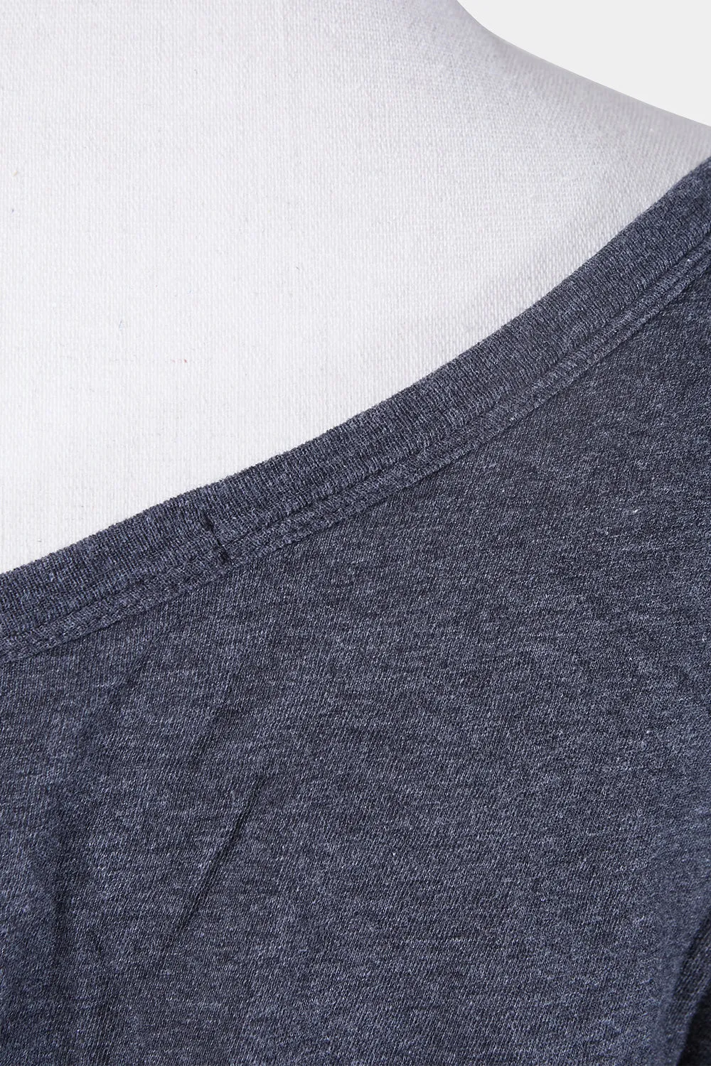 BASSIKE Grey One Shoulder Top