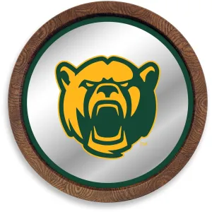 Baylor Bears: Bear - "Faux" Barrel Top Mirrored Wall Sign