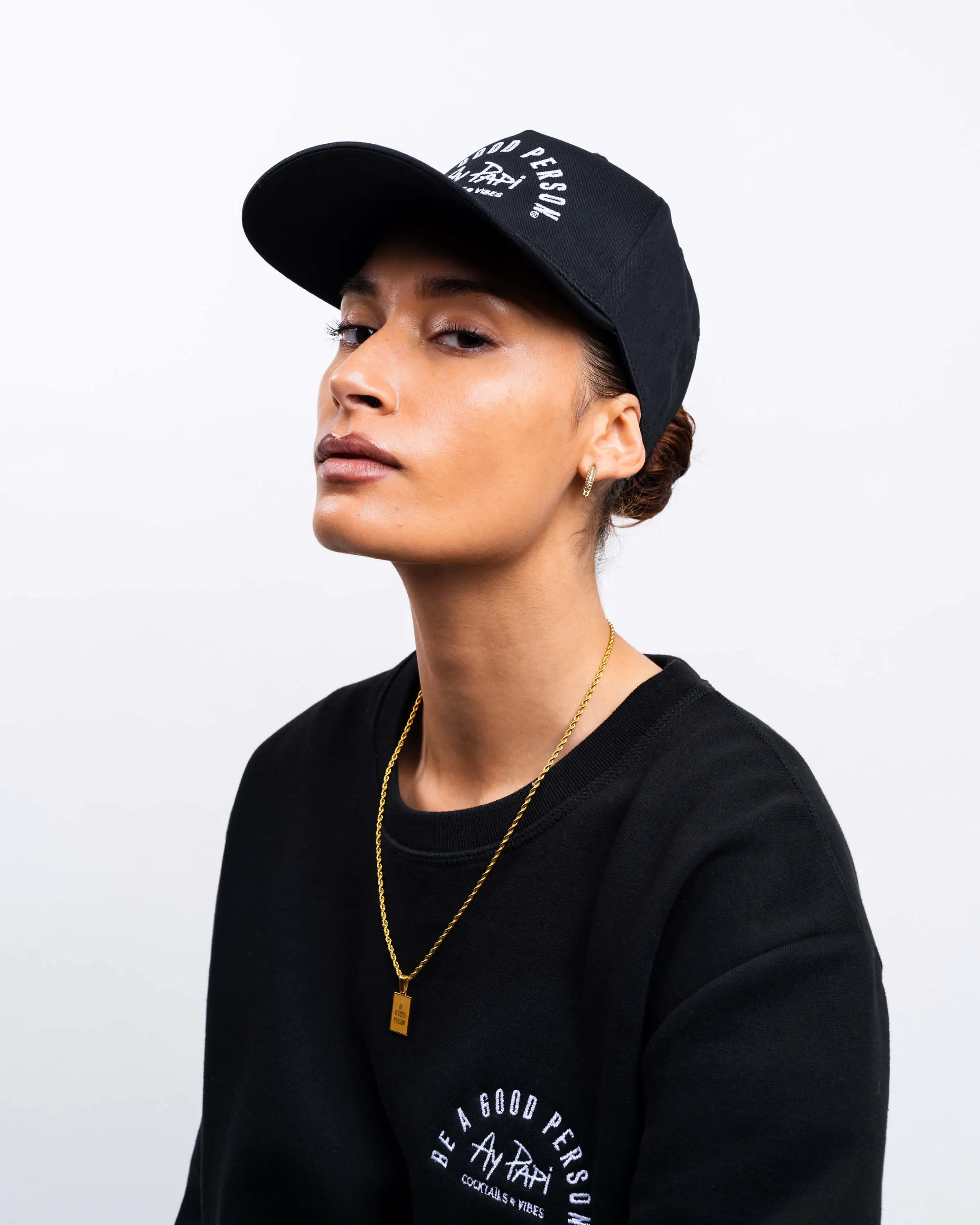BE A GOOD PERSON X AY PAPI Snapback - Black