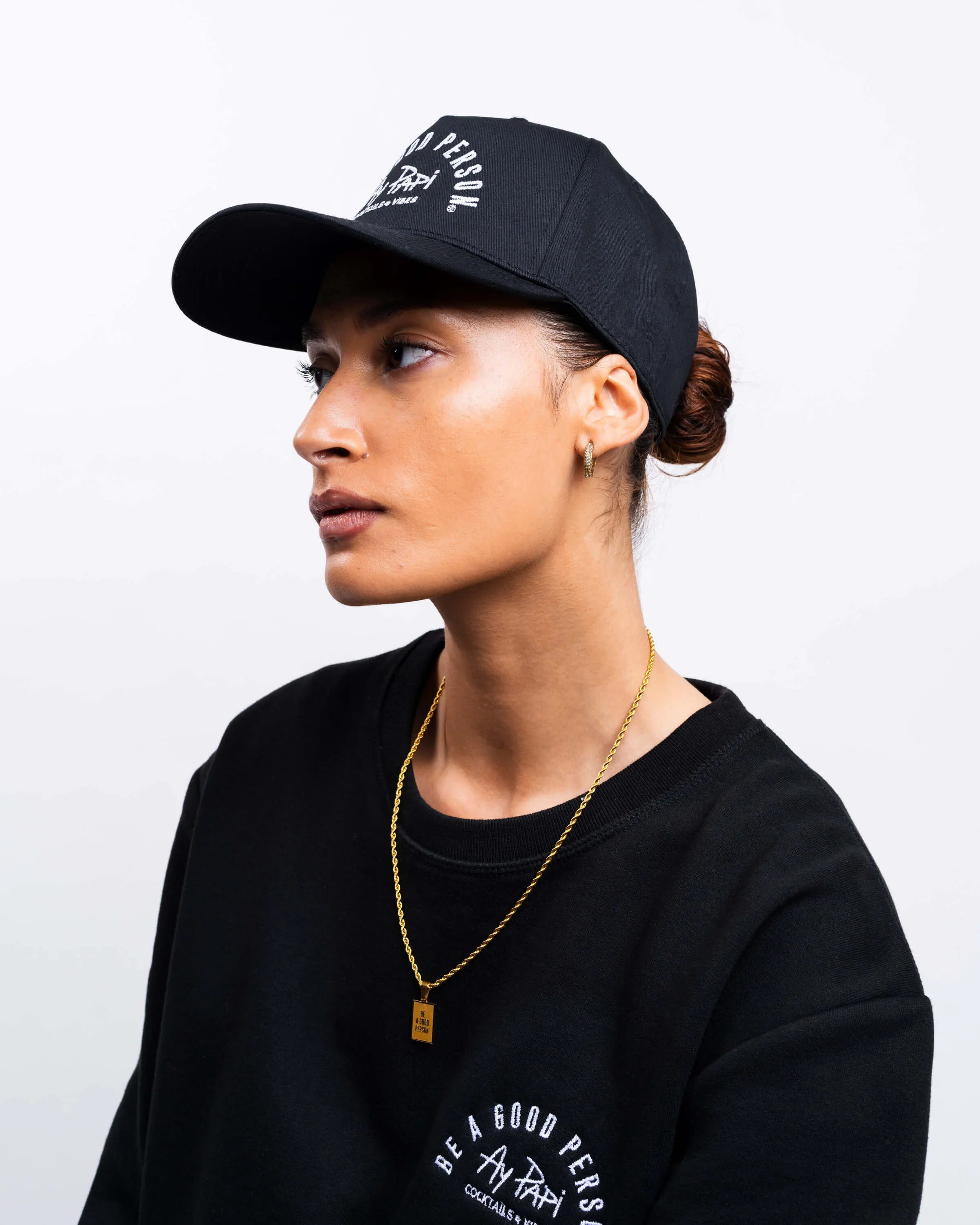 BE A GOOD PERSON X AY PAPI Snapback - Black
