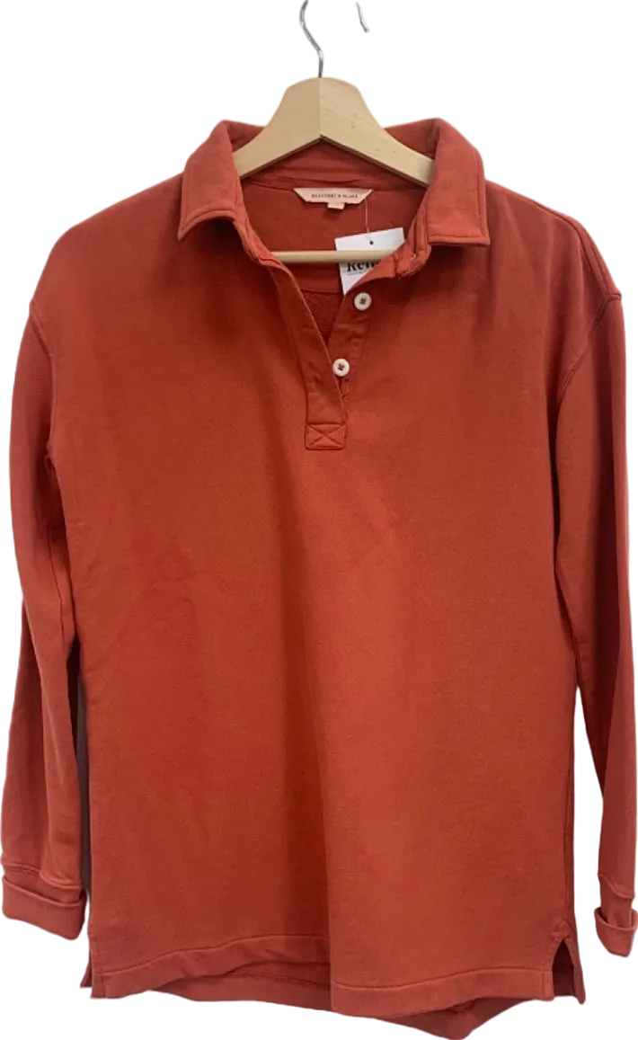Beaufort & Blake Red Long Sleeve Polo Shirt UK XS