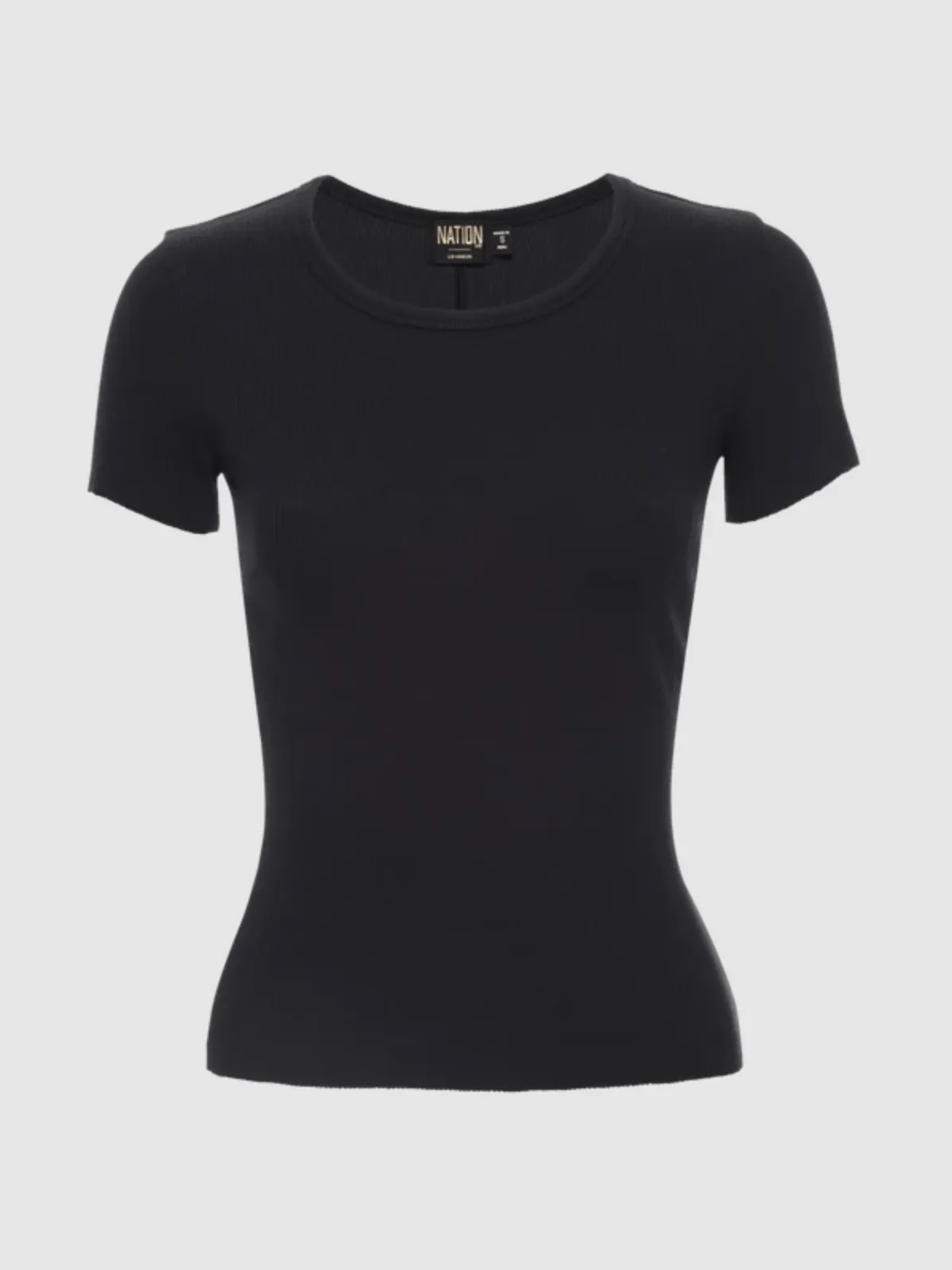 BILLY TEE IN JET BLACK