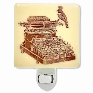 Bird and Vintage Typewriter  Night Light