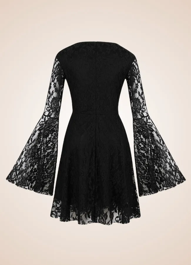 Black Gothic Vintage Dress