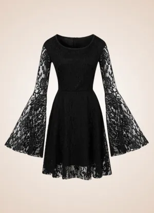 Black Gothic Vintage Dress