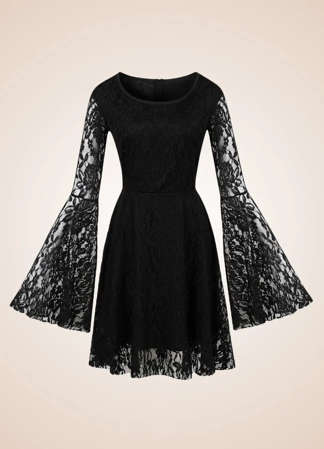 Black Gothic Vintage Dress