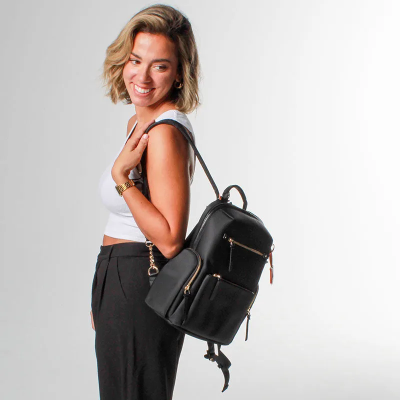 Black Serenity Ladies Backpack