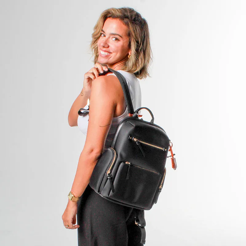 Black Serenity Ladies Backpack