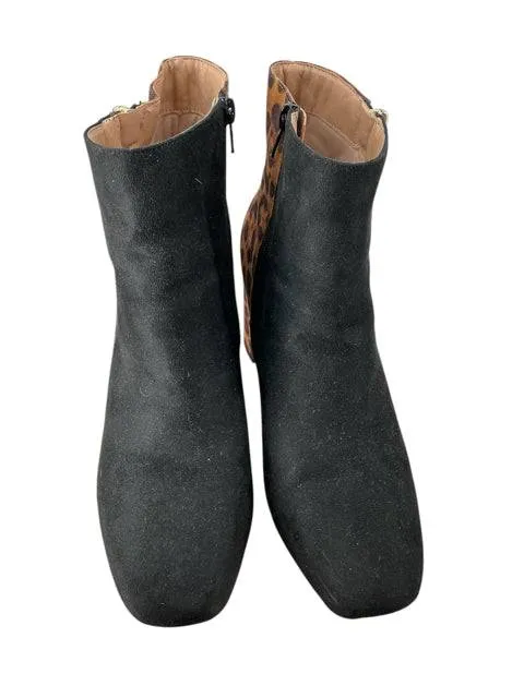 Black/Tan Booties Size 11