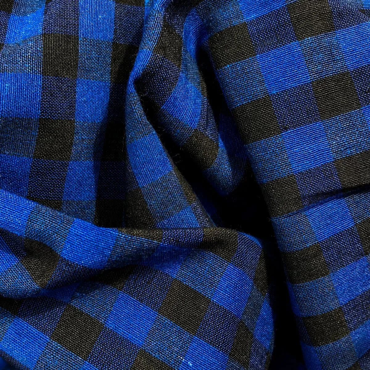 Blue & Black Gingham Parna